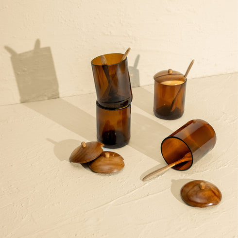 Sugar, Tea, Coffee Canister Set - Coastal Villa Homeware